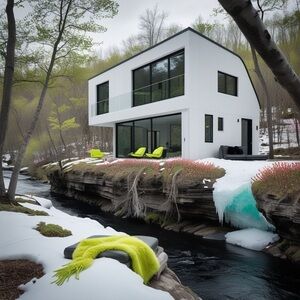 HANDCRAfTED digital art print for decor . Color print NWT by Sinta Margot .